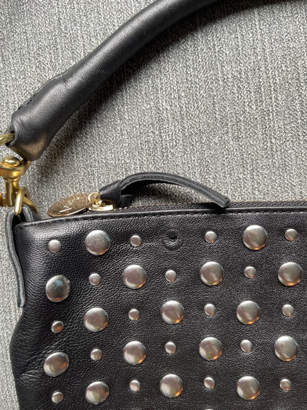 Clare V. Black Studded Petite Moyen - Picture 3 of 4